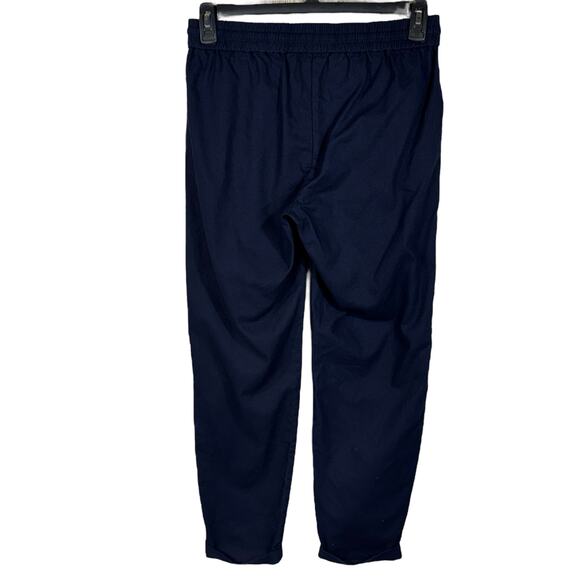 J. Crew Factory SZ 4 Cuffed Pants Linen Blend Pocket Mid-Rise Drawstring Pull-On - Picture 4 of 8